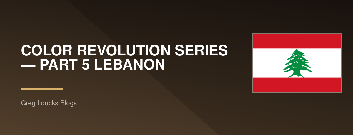 🌍🎨 COLOR REVOLUTION SERIES — PART 5 🇱🇧 LEBANON