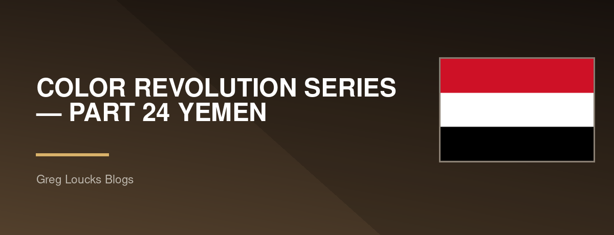 🌍🎨 COLOR REVOLUTION SERIES — PART 24 🇾🇪 YEMEN