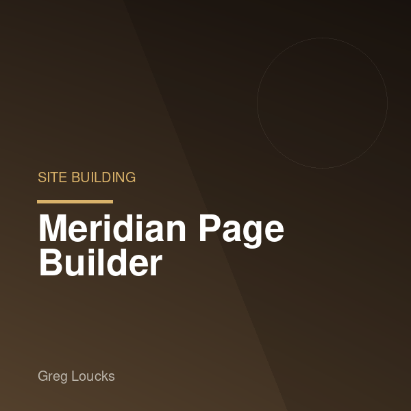 Meridian Page Builder