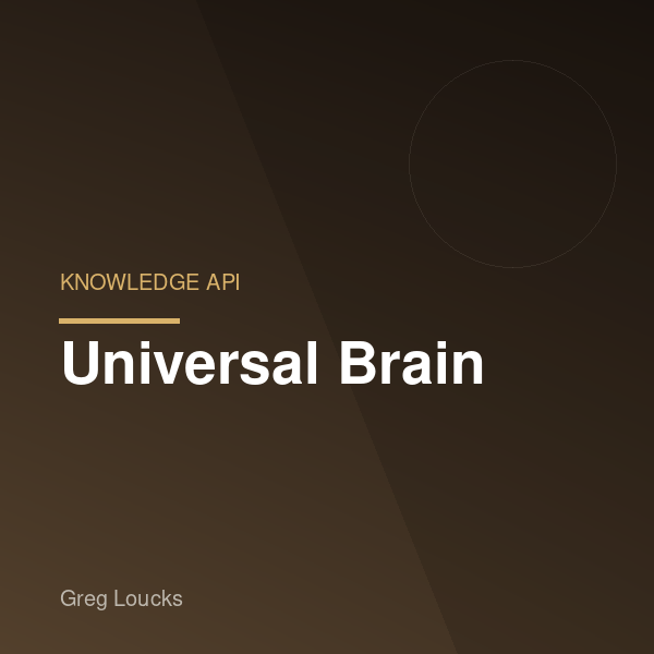 Universal Brain